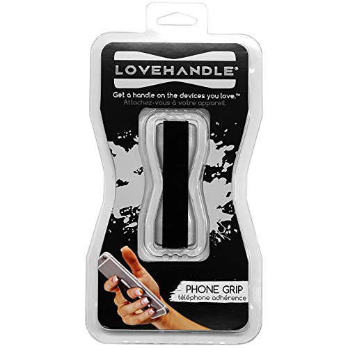 Love Handle FBA_LH01SVR Cell Phone Grip Hold Device with one Finger
